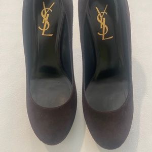 YSL suede pumps